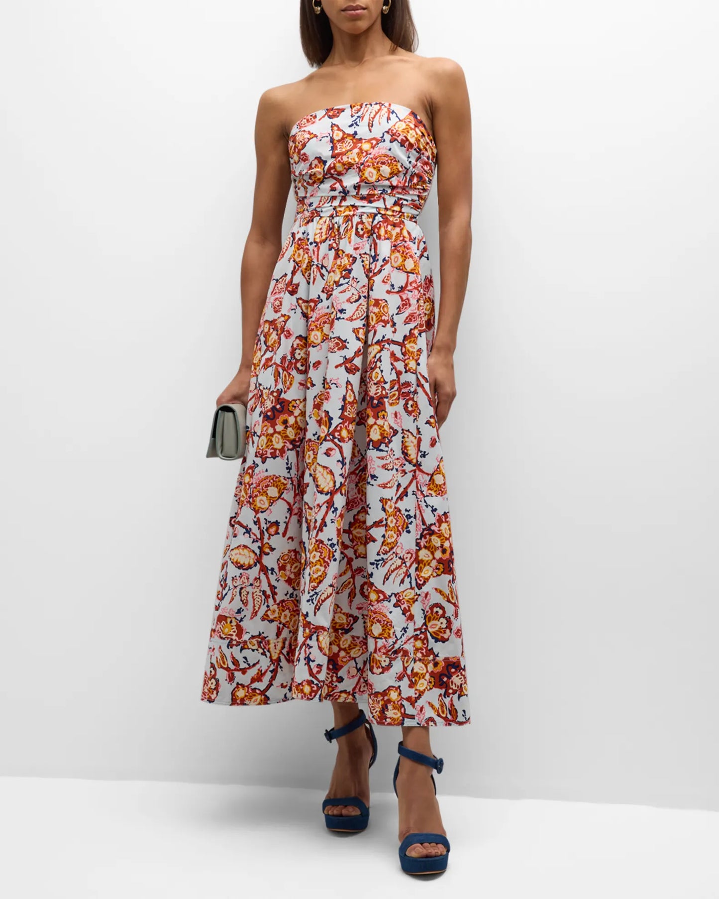 ALC Tate Strapless A Line Maxi Dress