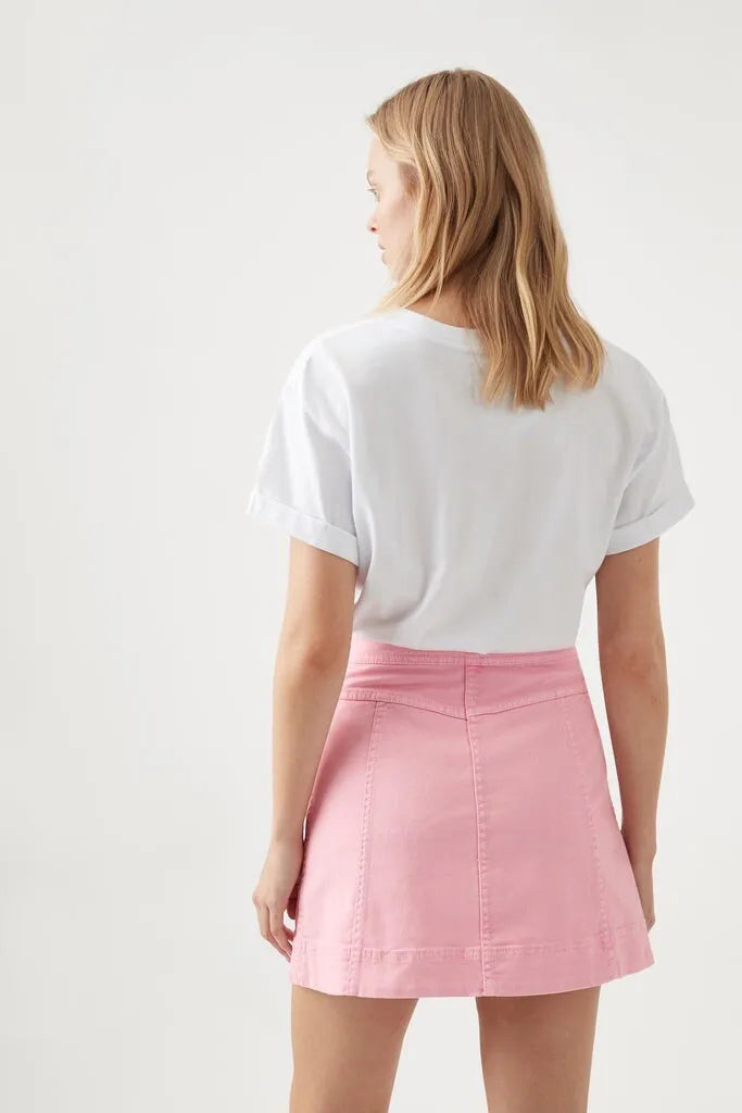 Aj Melody Denim Zip Mini Skirt