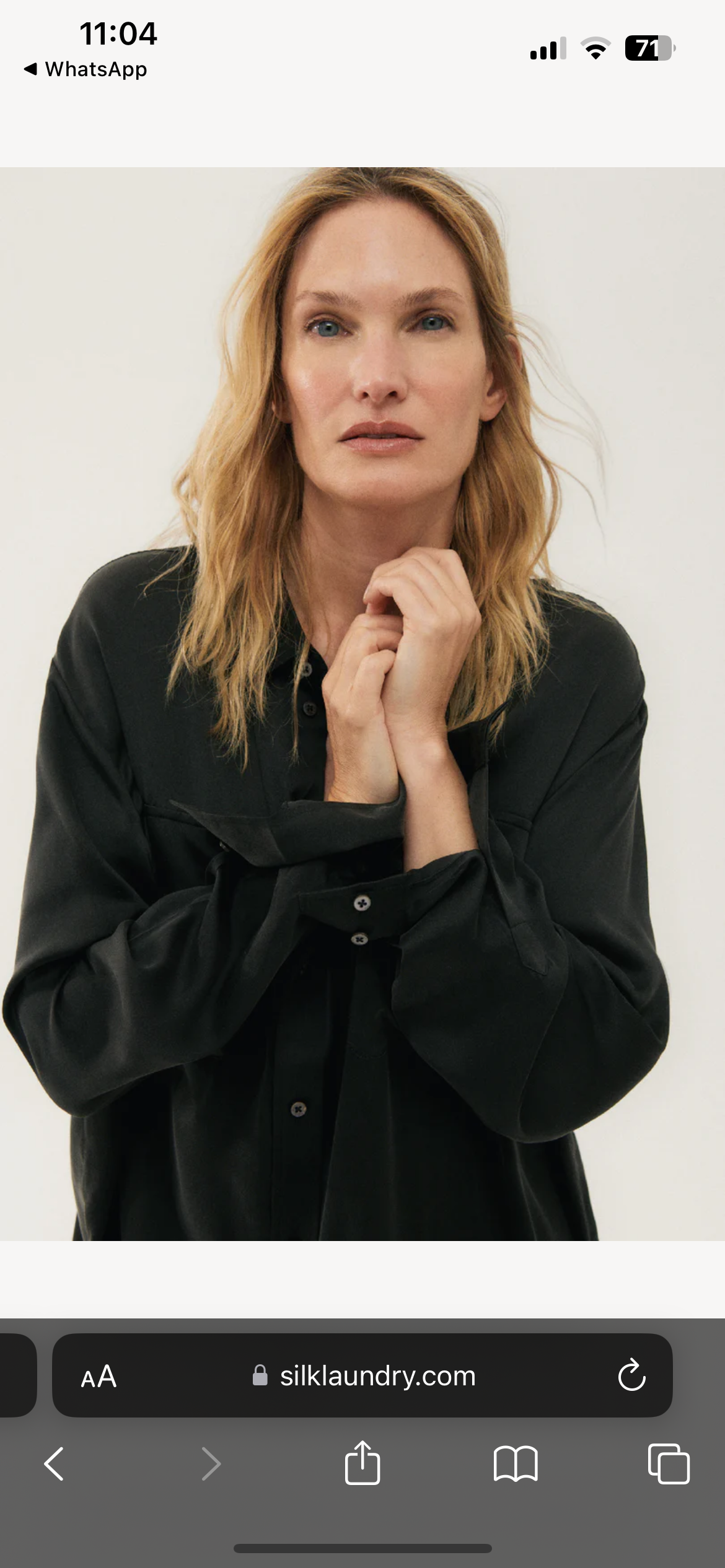 SL Silk Boyfriend Shirt