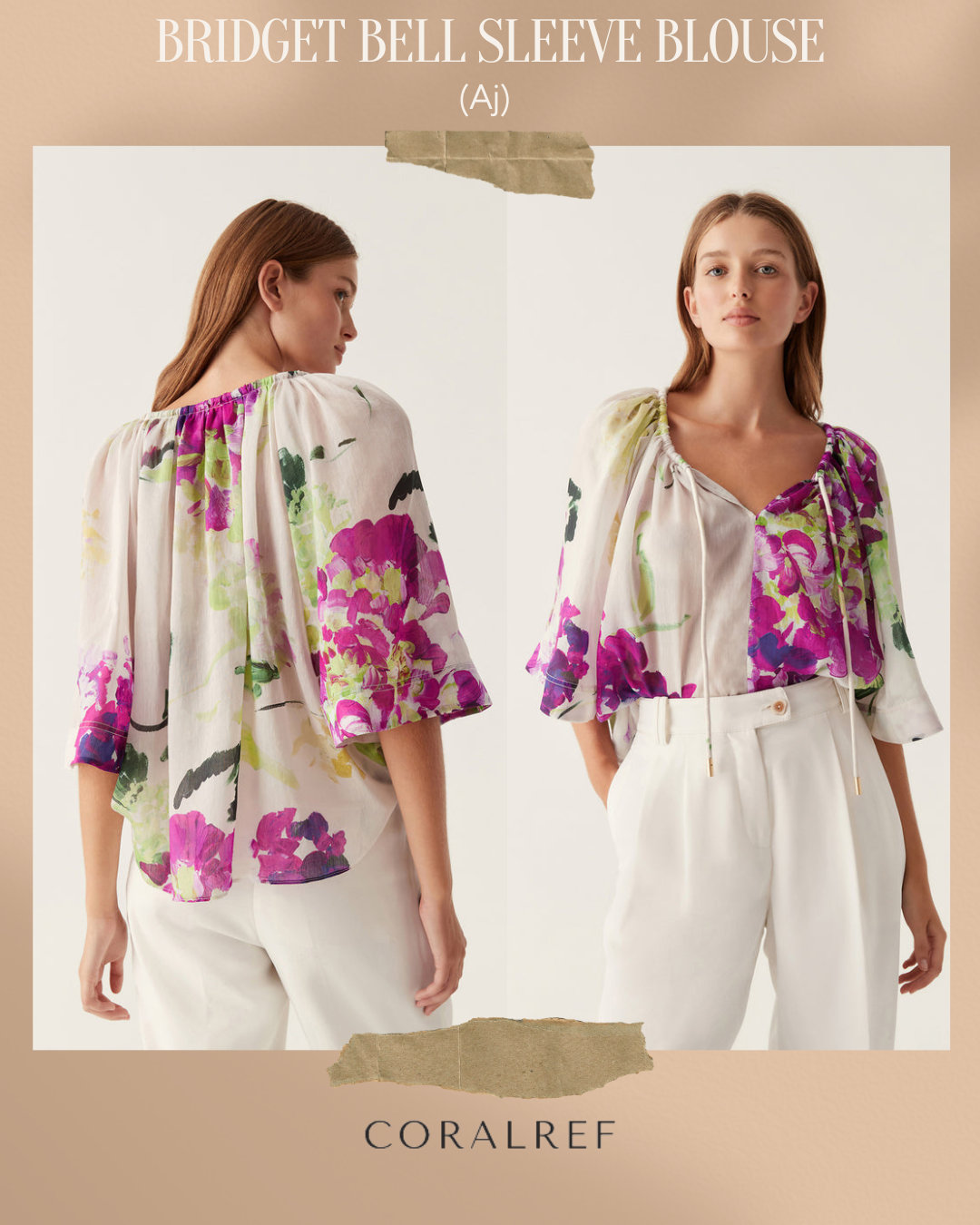 Aj Bridget Bell Sleeve Blouse