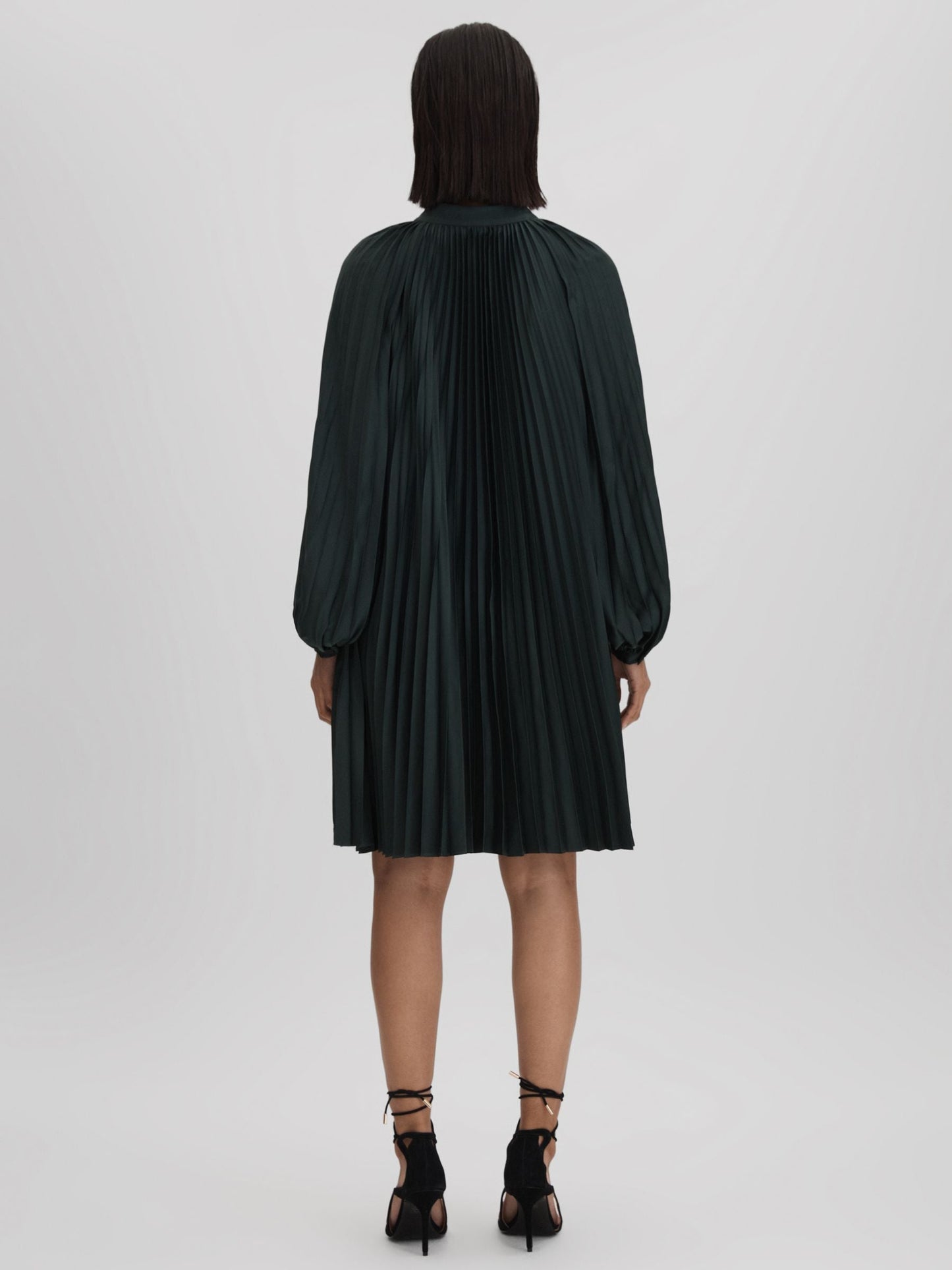 Rss Trina Pleated Belted Mini Dress