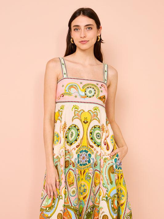 Alms Pinball Midi Sun Dress