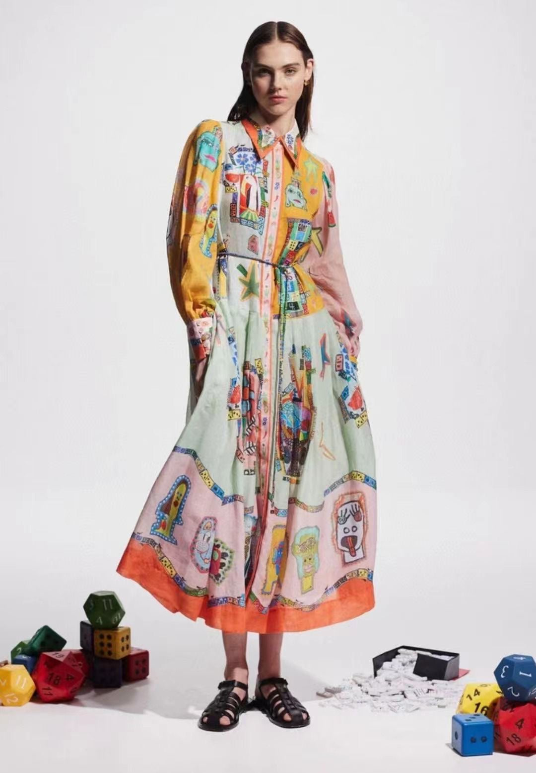 Alms Players Midi Shirtdress