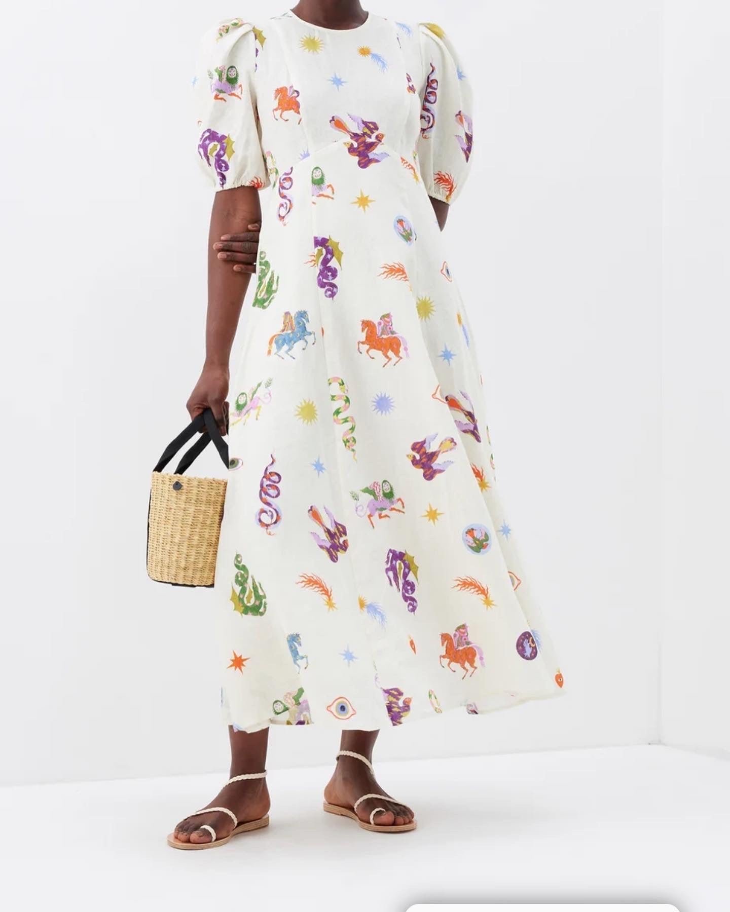 Alms Aether Abstract Midi Dress