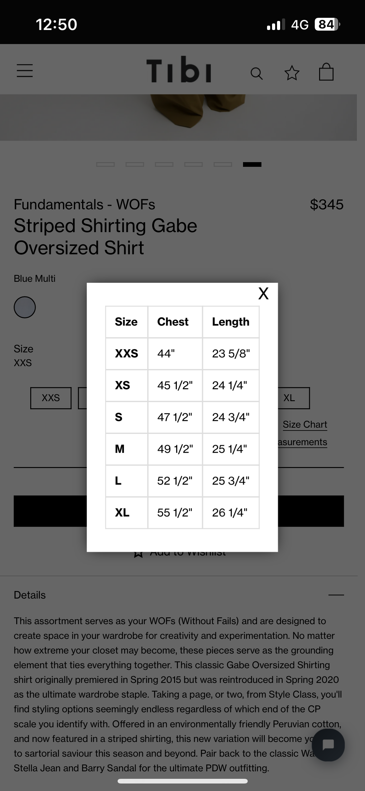 Tb Striped Gabe Oversized Shirt