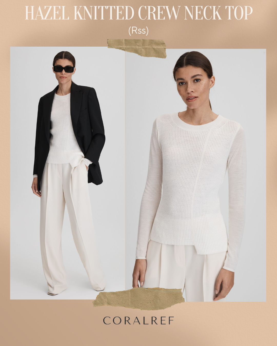 Rss Hazel Knitted Crew Neck Top