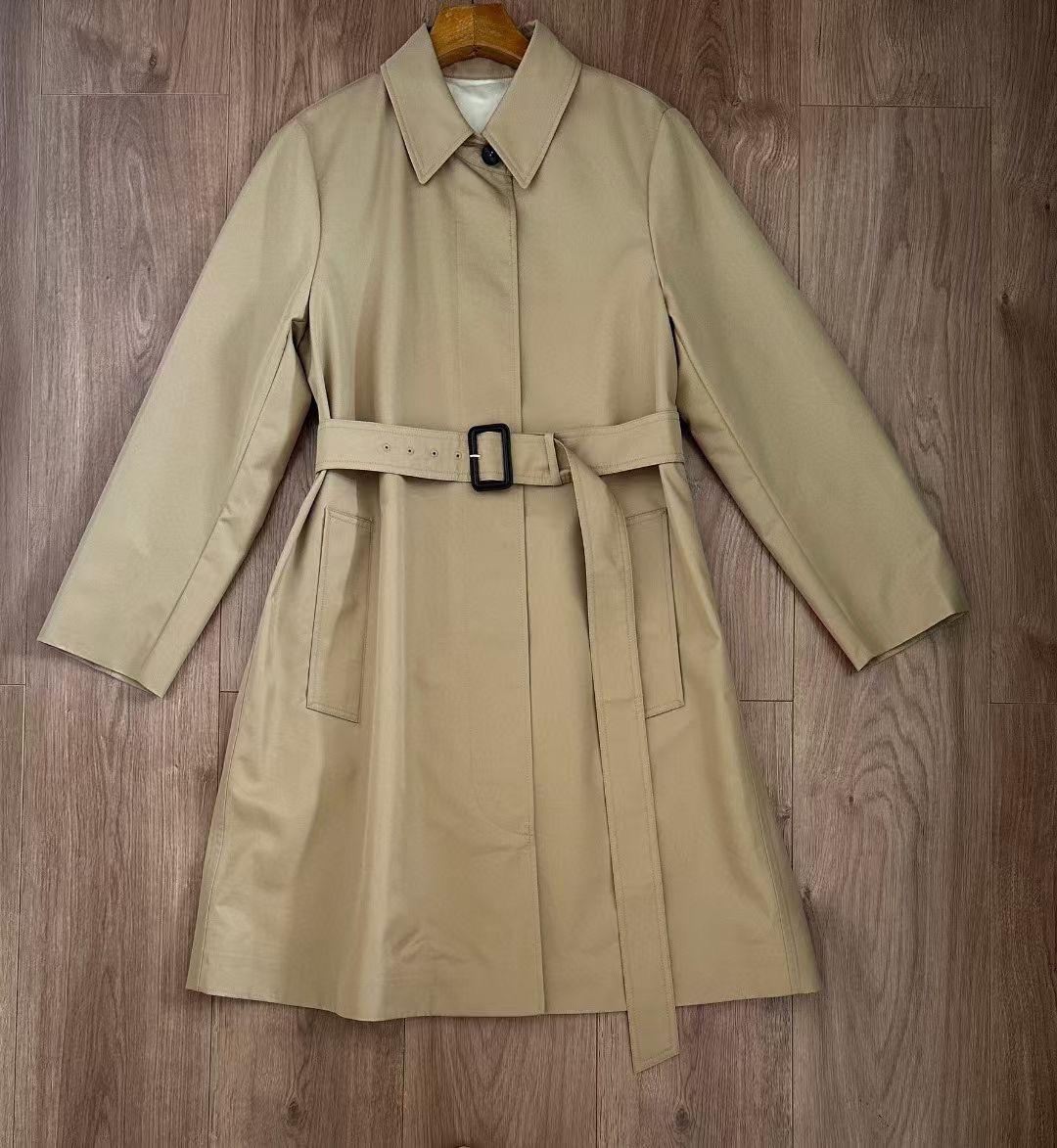 MM Vanda Single Breasted Trench Coat Jacket