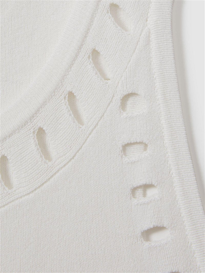 Rss Cammi Fitted Cut Out Detail Vest Top