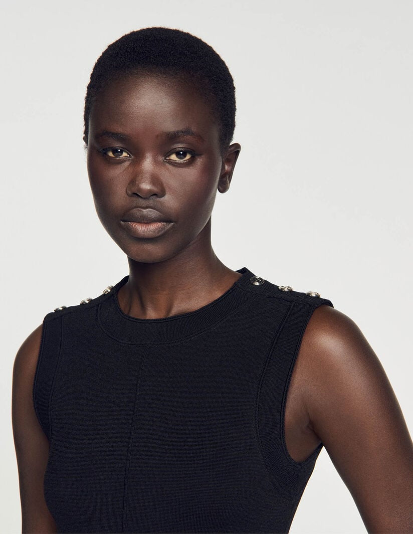 Sndr Cropped Two Tone Mini Dress