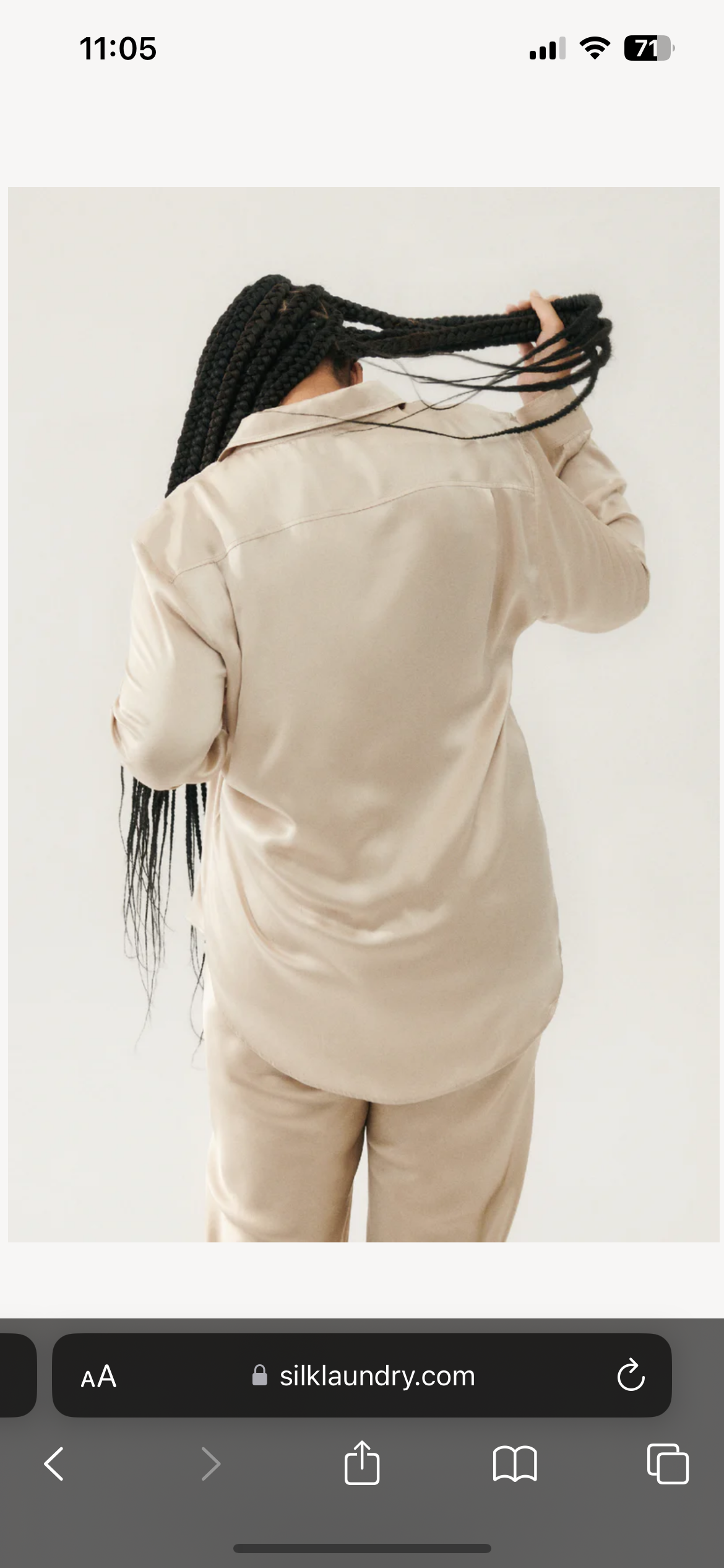 SL Silk Boyfriend Shirt
