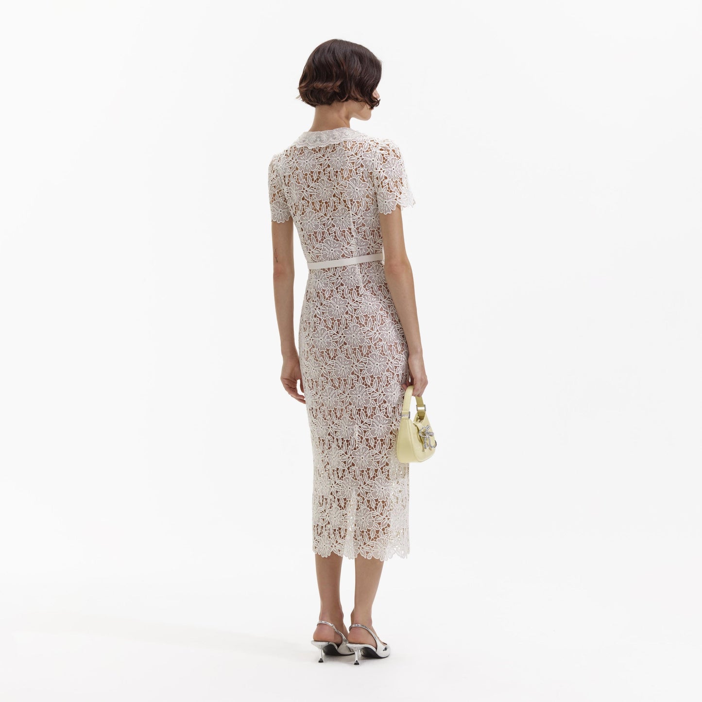 SP Cream Lace Midi Dress