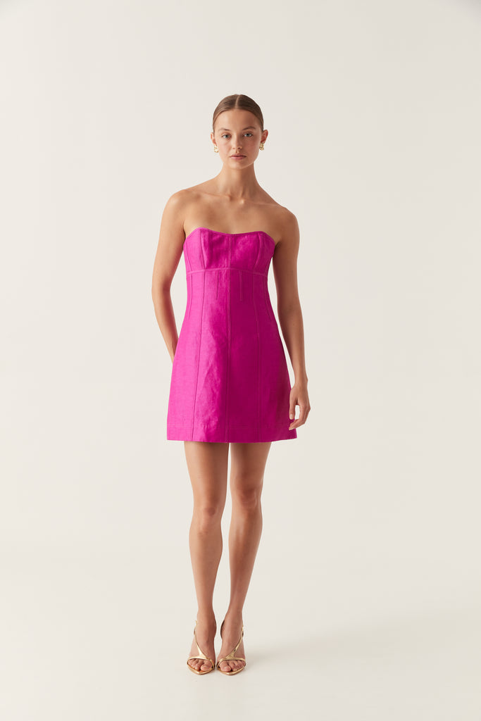 Aj Zayla Strapless Mini Dress