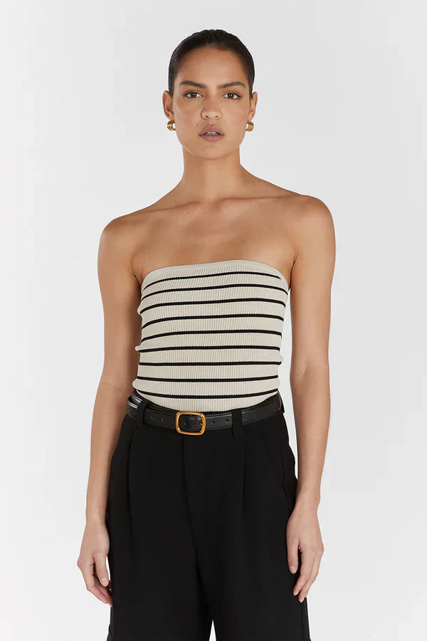 Dssh Billie Stone Stripe Knit Top