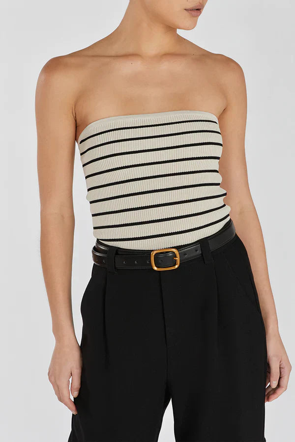 Dssh Billie Stone Stripe Knit Top
