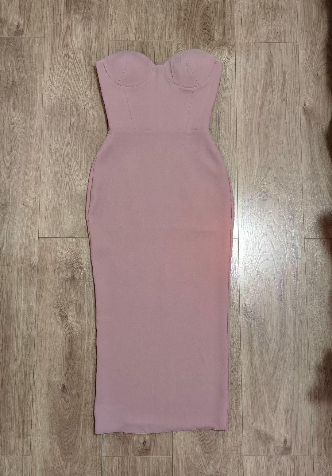 AP Kye Strapless Midi Dress