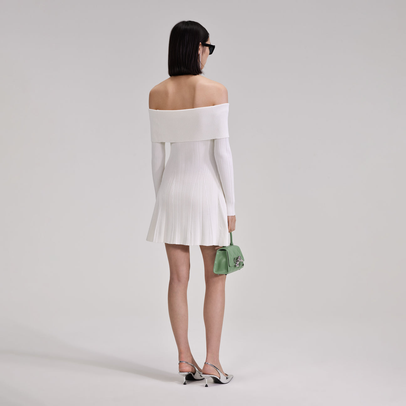SP Off Shoulder Knit Mini Dress