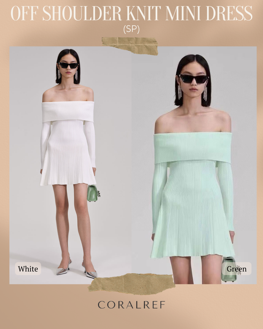 SP Off Shoulder Knit Mini Dress