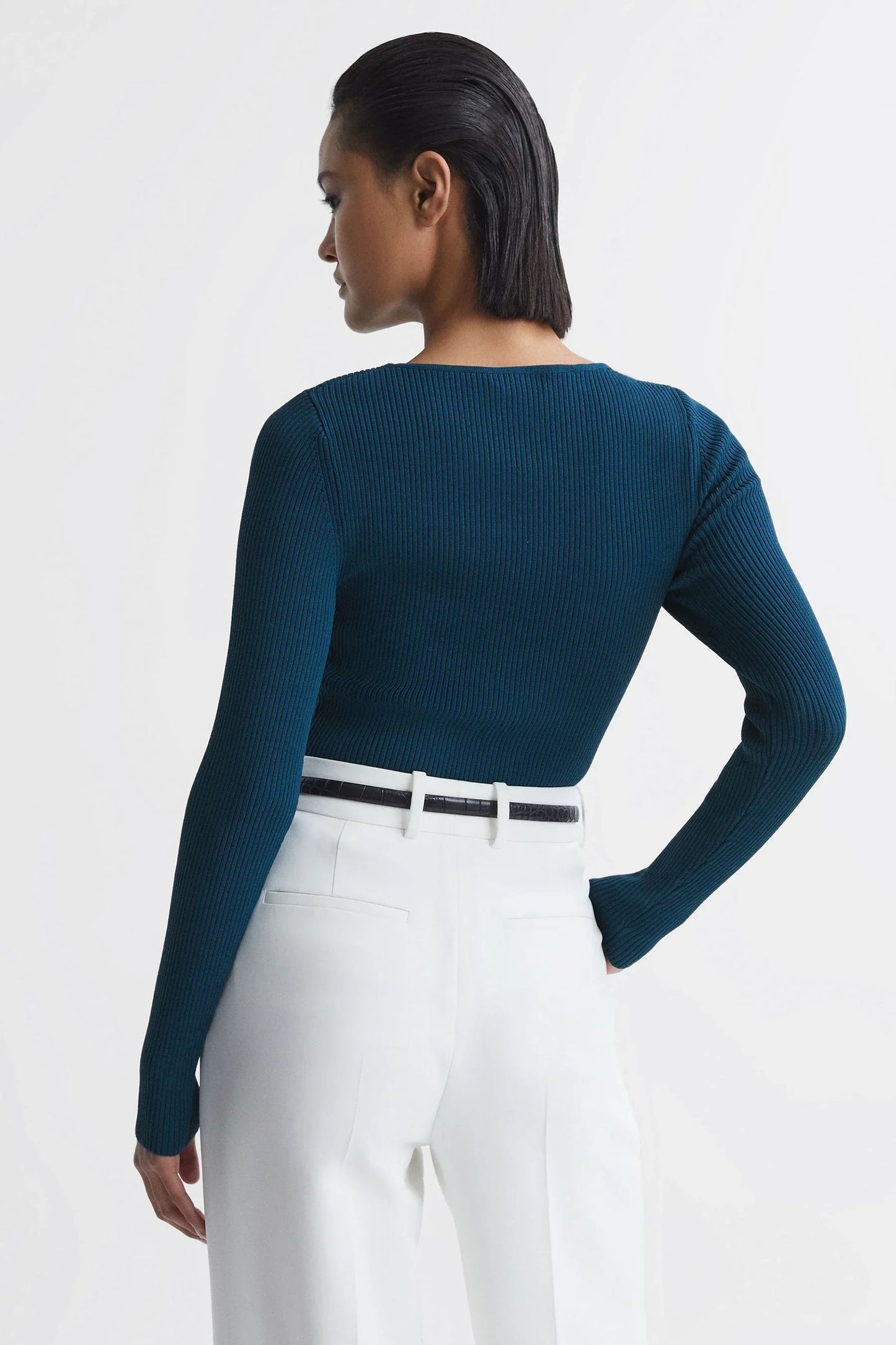 Rss Heidi Knitted Wrap Long Sleeve Top