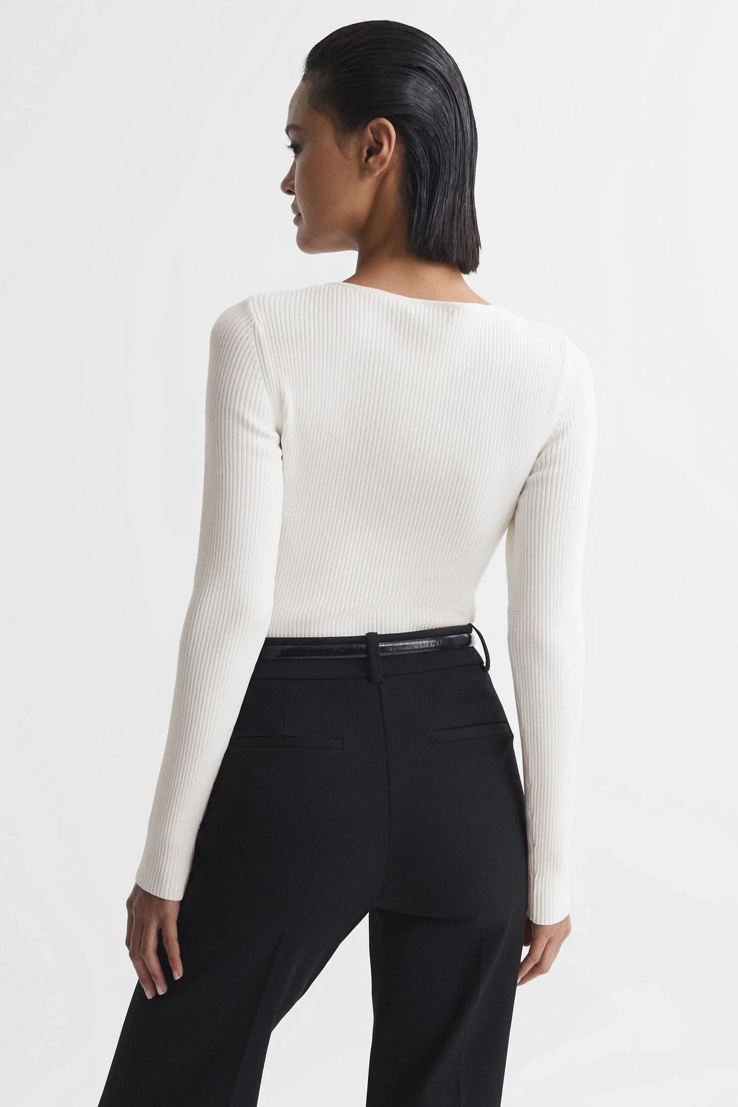 Rss Heidi Knitted Wrap Long Sleeve Top