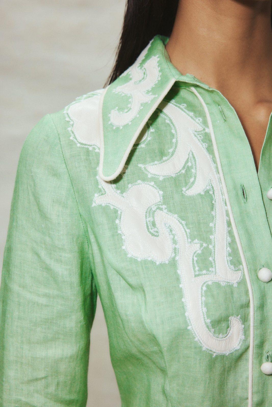 Alms Ruby Appliqué Mini Dress
