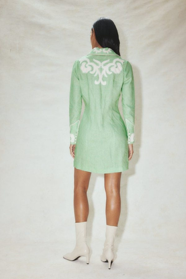 Alms Ruby Appliqué Mini Dress