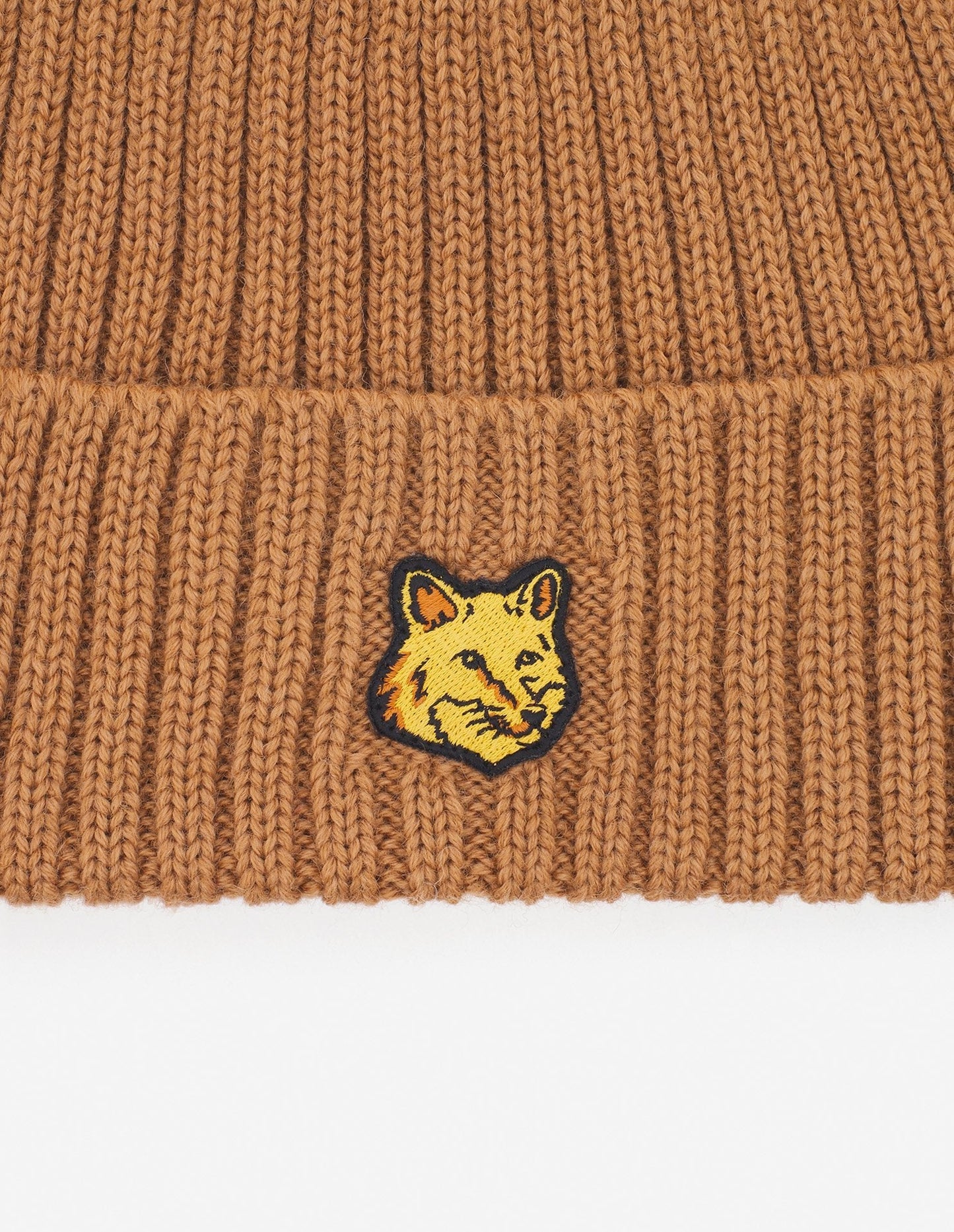 MK Bold Fox Head Ribbed Beanie