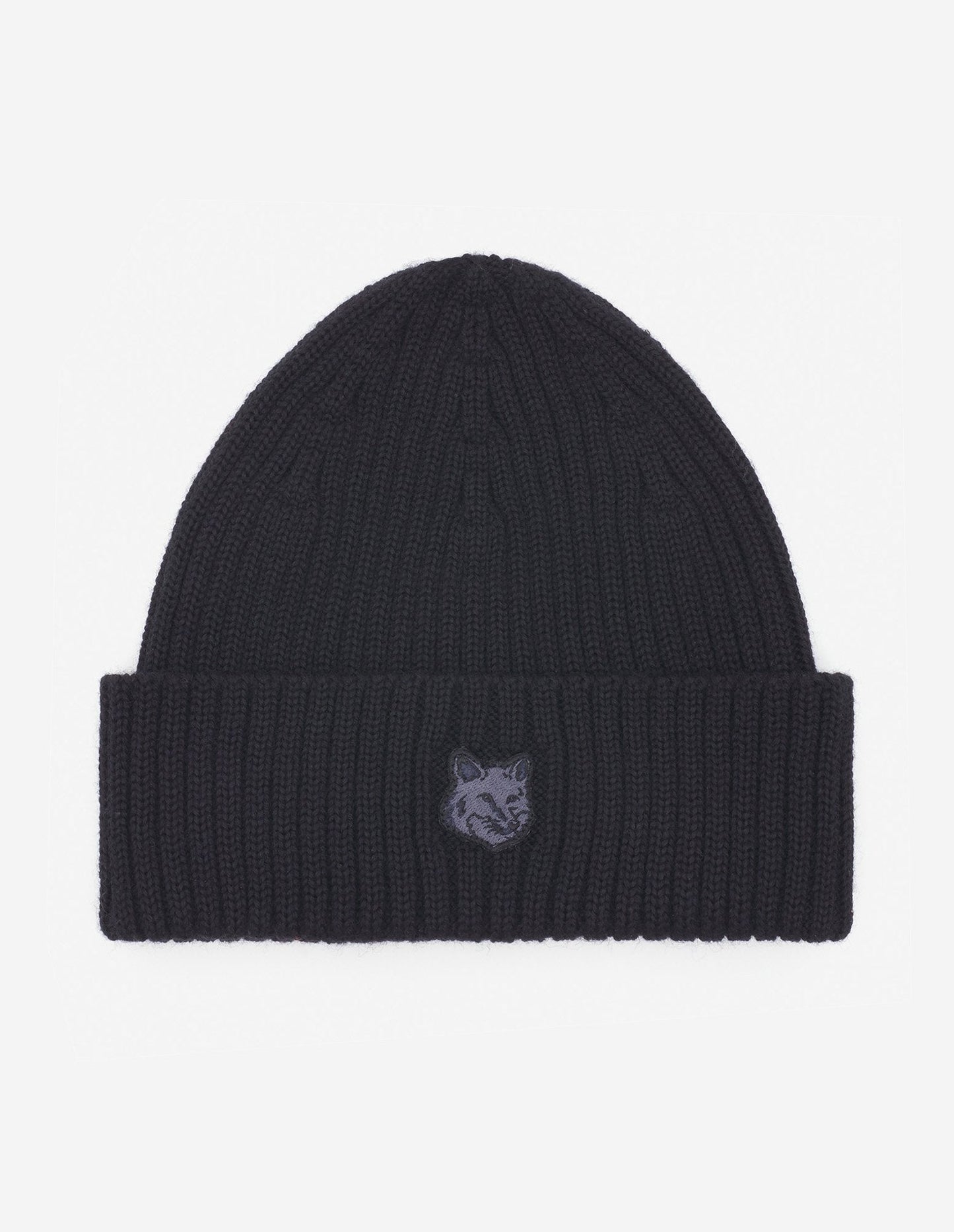 MK Bold Fox Head Ribbed Beanie
