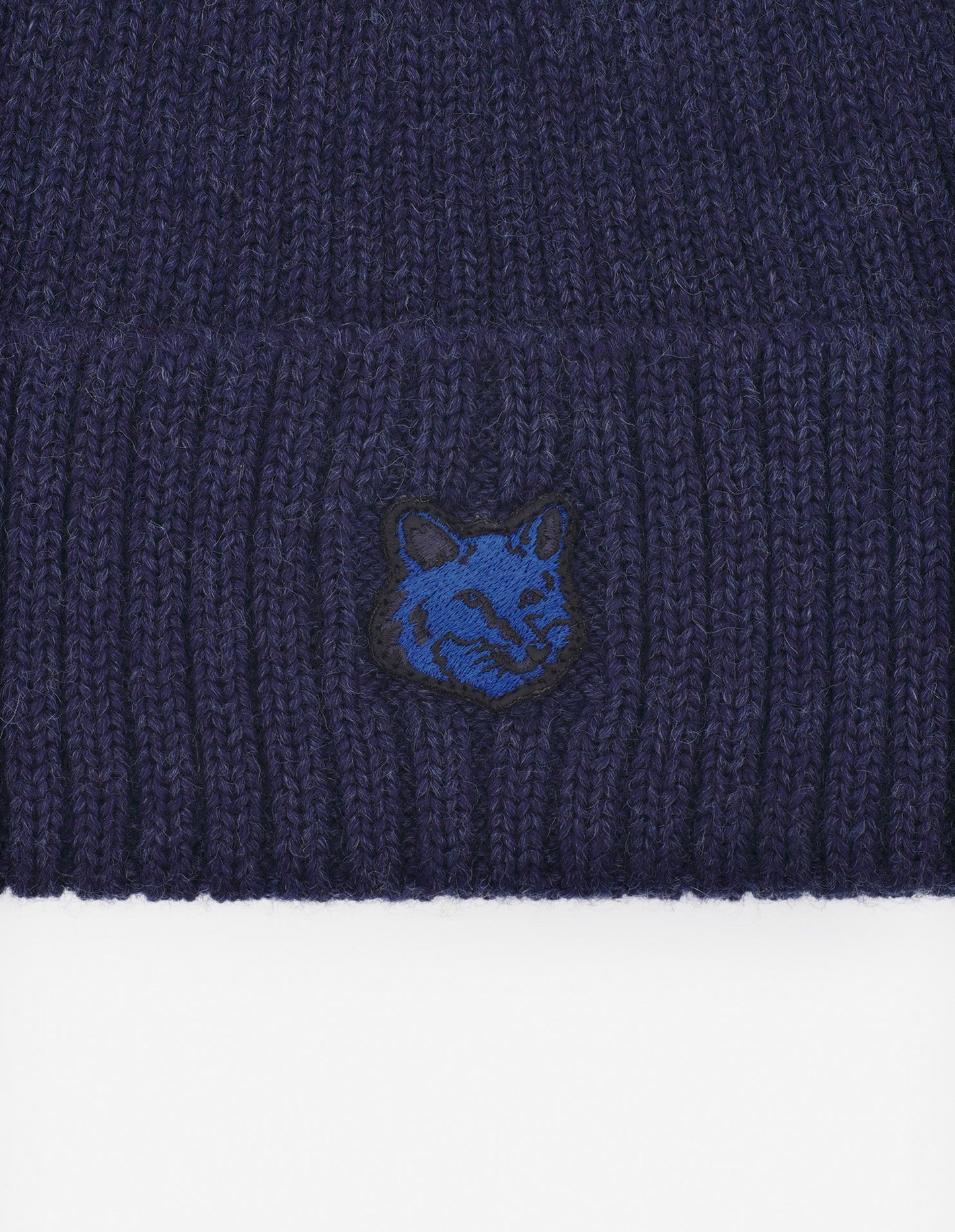 MK Bold Fox Head Ribbed Beanie