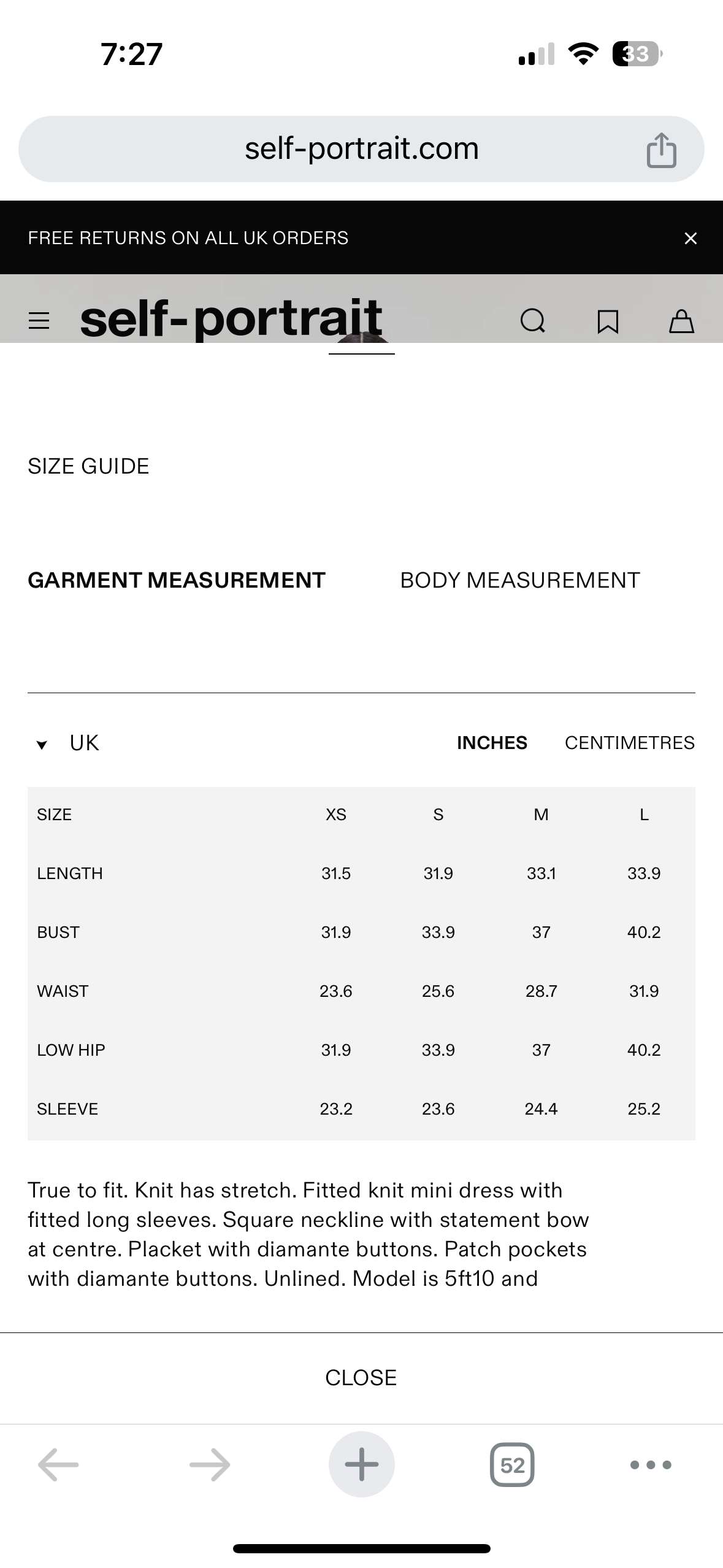 SP Knit Bow Round Neck Mini Dress