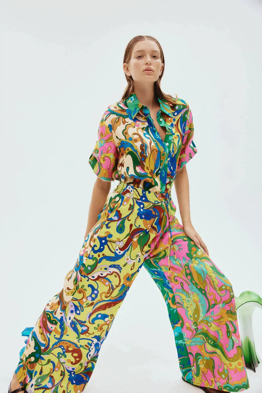 Alms Yvette Shirt & Pants Set