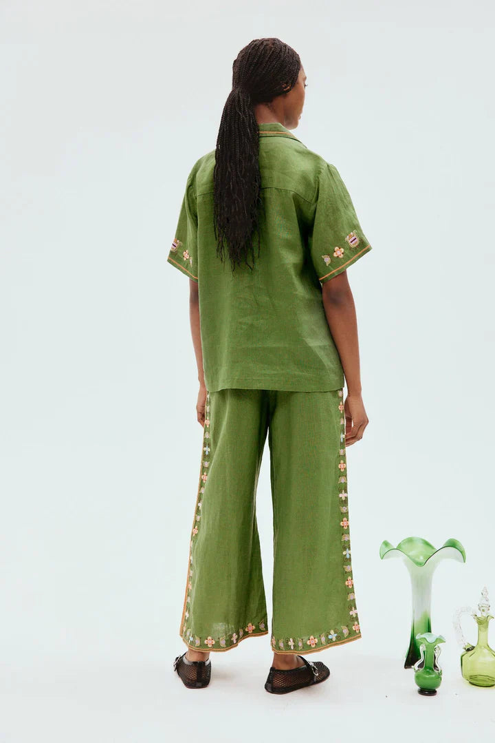 Alms Lovella Linen Shirt & Pants Set