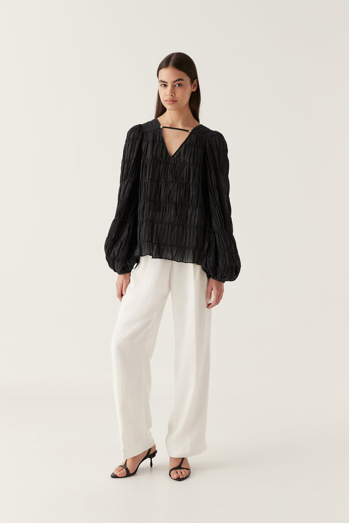 Aj Evelina Ruched Blouse