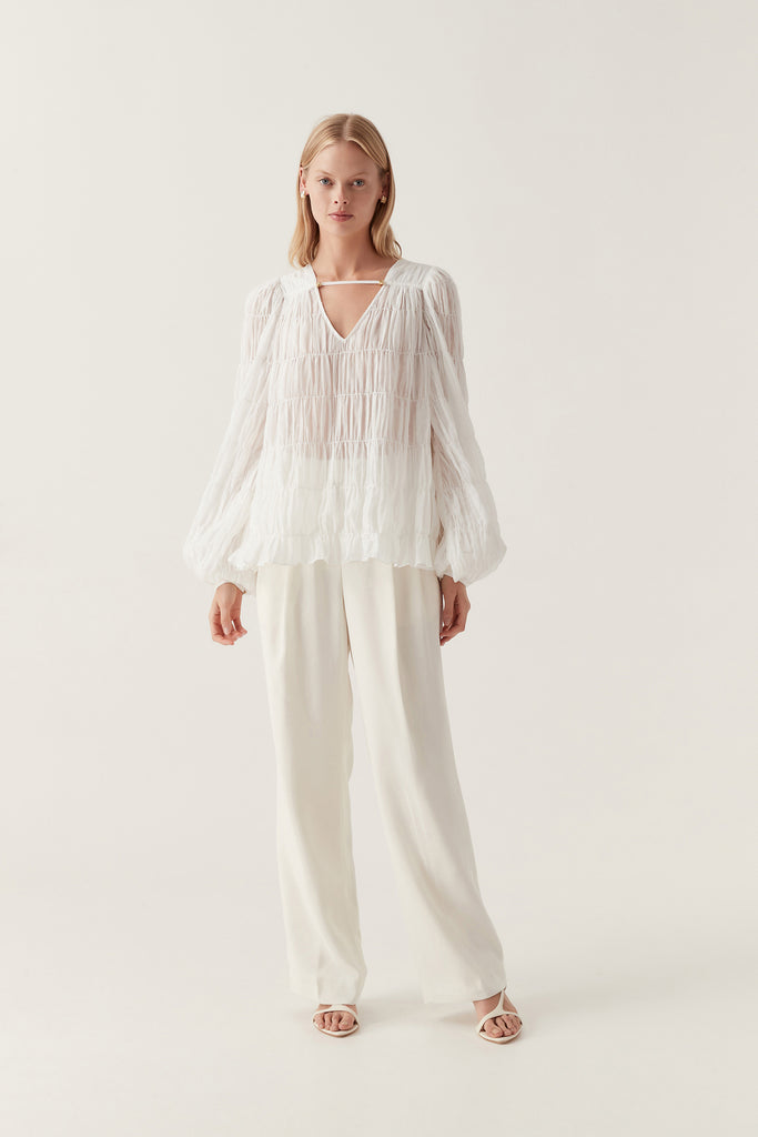 Aj Evelina Ruched Blouse