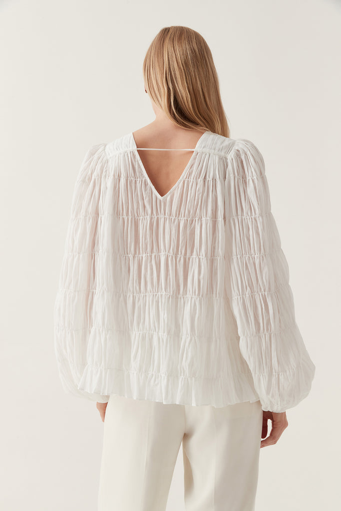 Aj Evelina Ruched Blouse