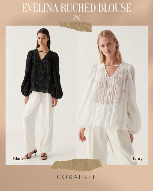 Aj Evelina Ruched Blouse
