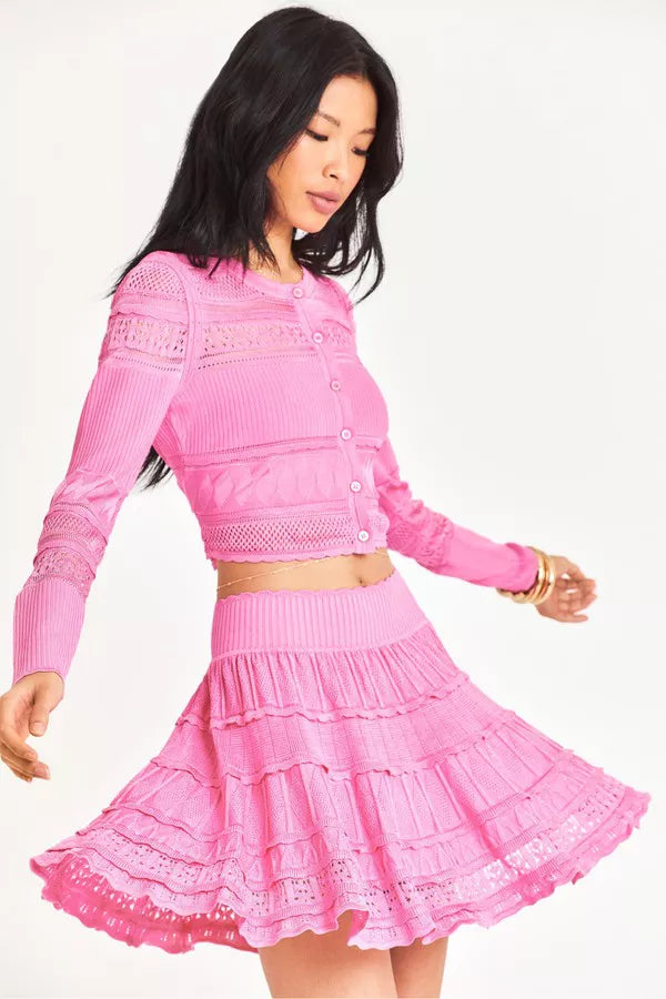 LSF Laren Cardigan & Sandrea Mini Skirt
