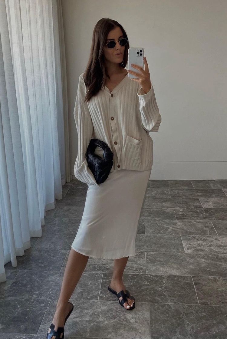 Ttm Vinci Ribbed Cardigan & Pant Set