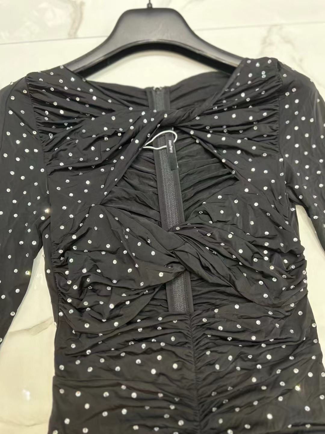 AP Ruched Mini Dress in Crystal Jersey