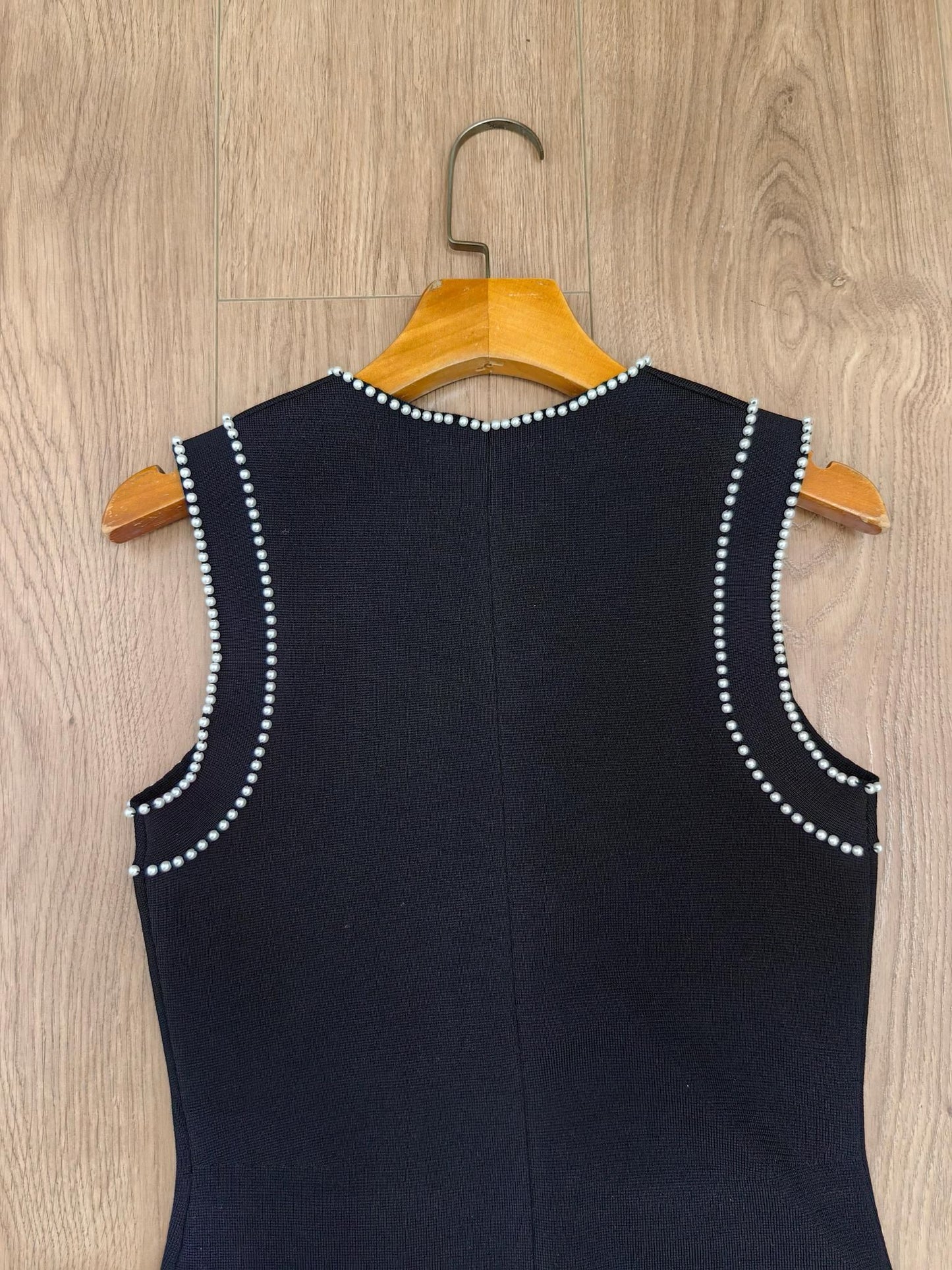Sndr Faux Pearl Knit Midi Dress