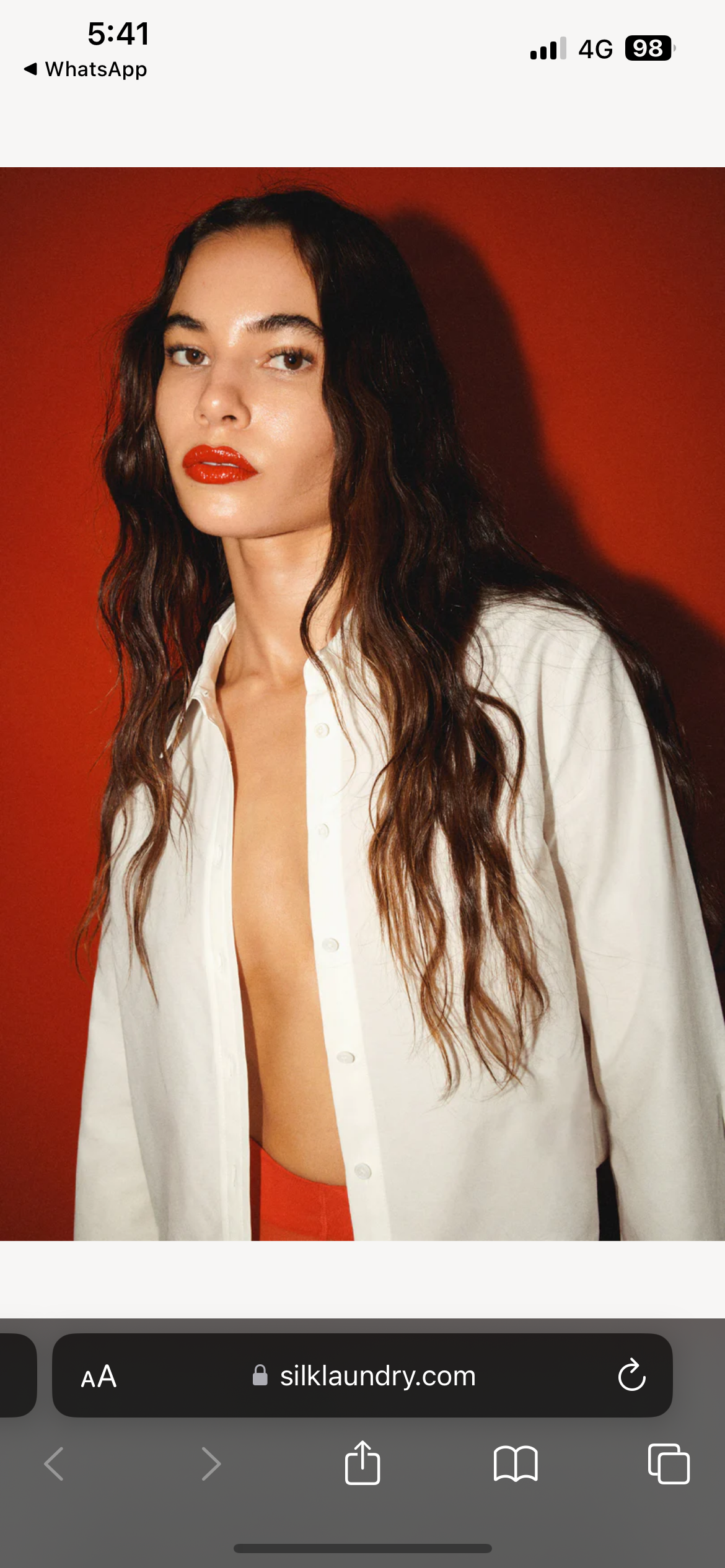 SL Cropped Long Sleeve Shirt
