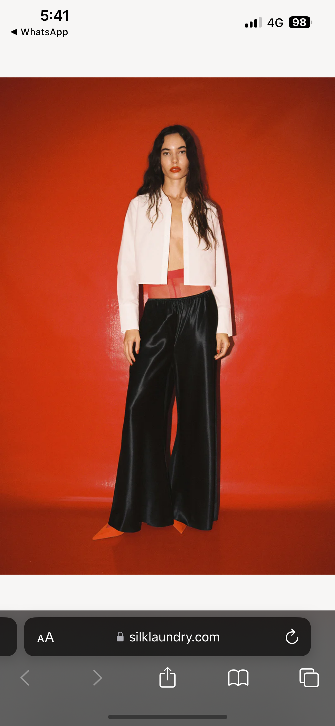 SL Cropped Long Sleeve Shirt