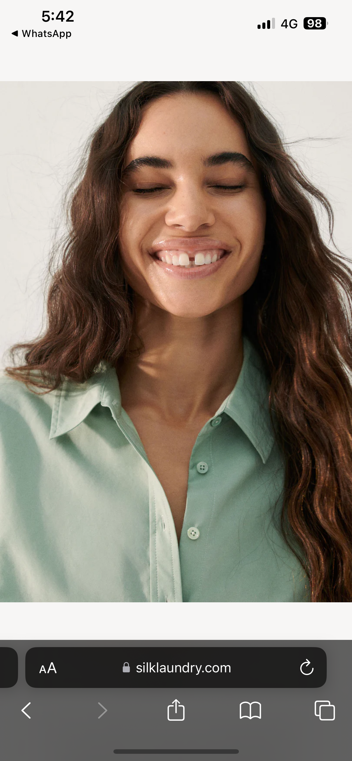 SL Cropped Long Sleeve Shirt