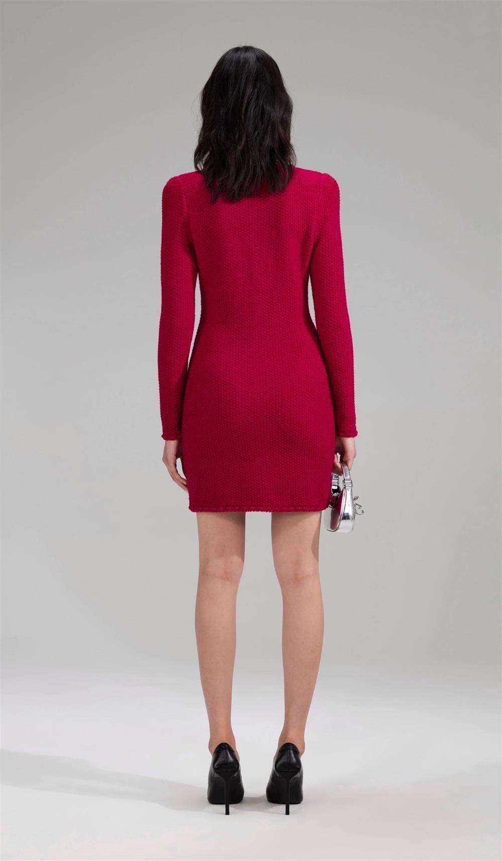 SP Knit Bow Mini Dress