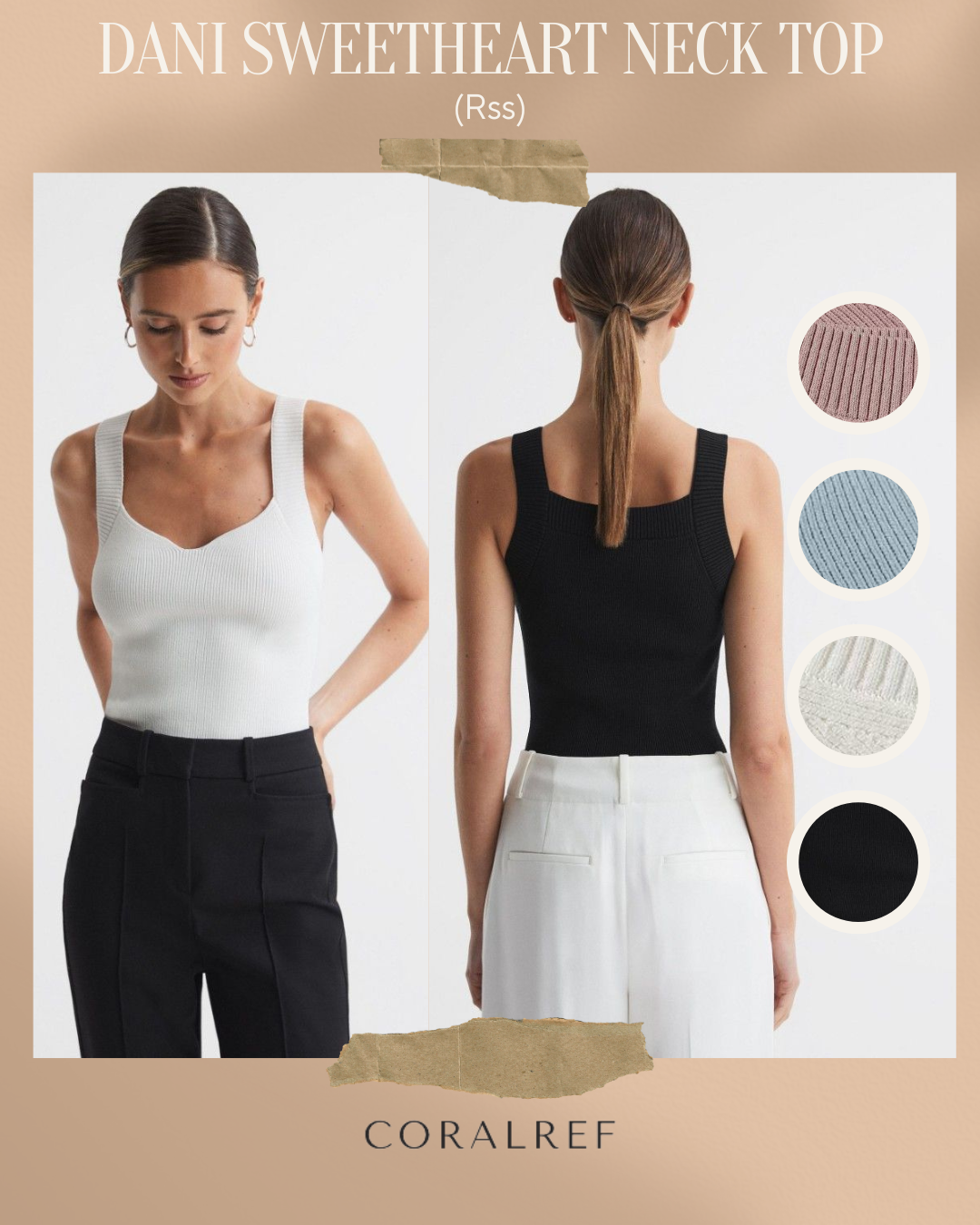 Rss Dani Sweetheart Neck Top