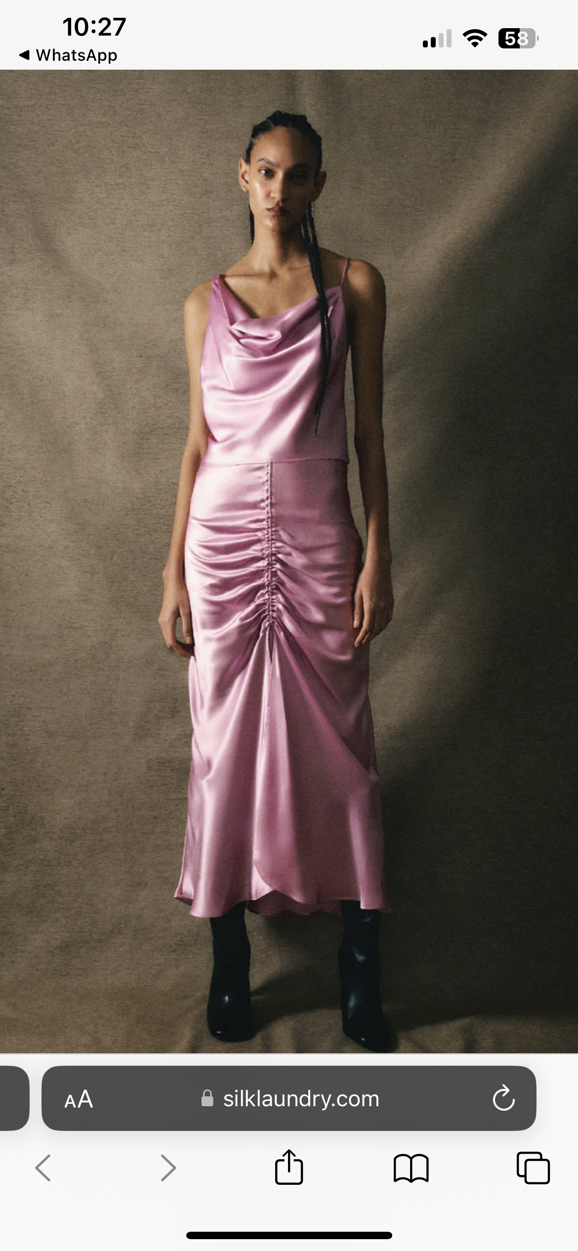 SL Slit Long Bias Skirt