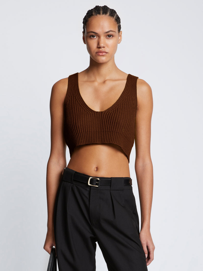 PS Ribbed Cotton Tank Top Sweater