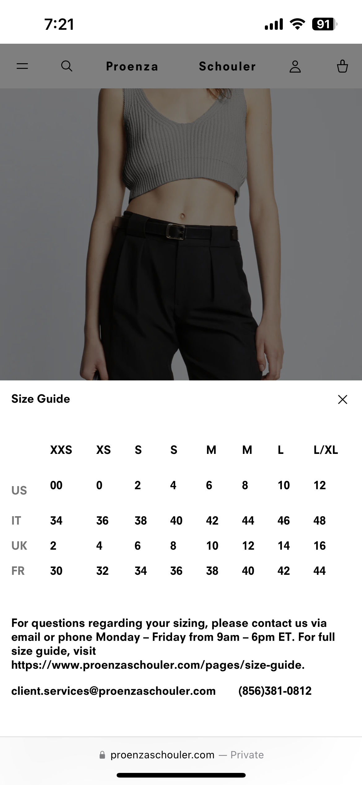 PS Ribbed Cotton Tank Top Sweater