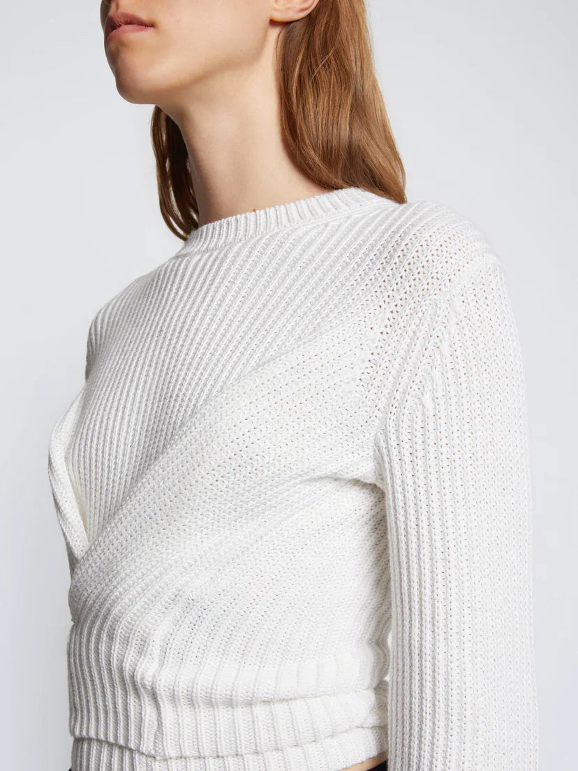 PS Ribbed Wrap Sweater