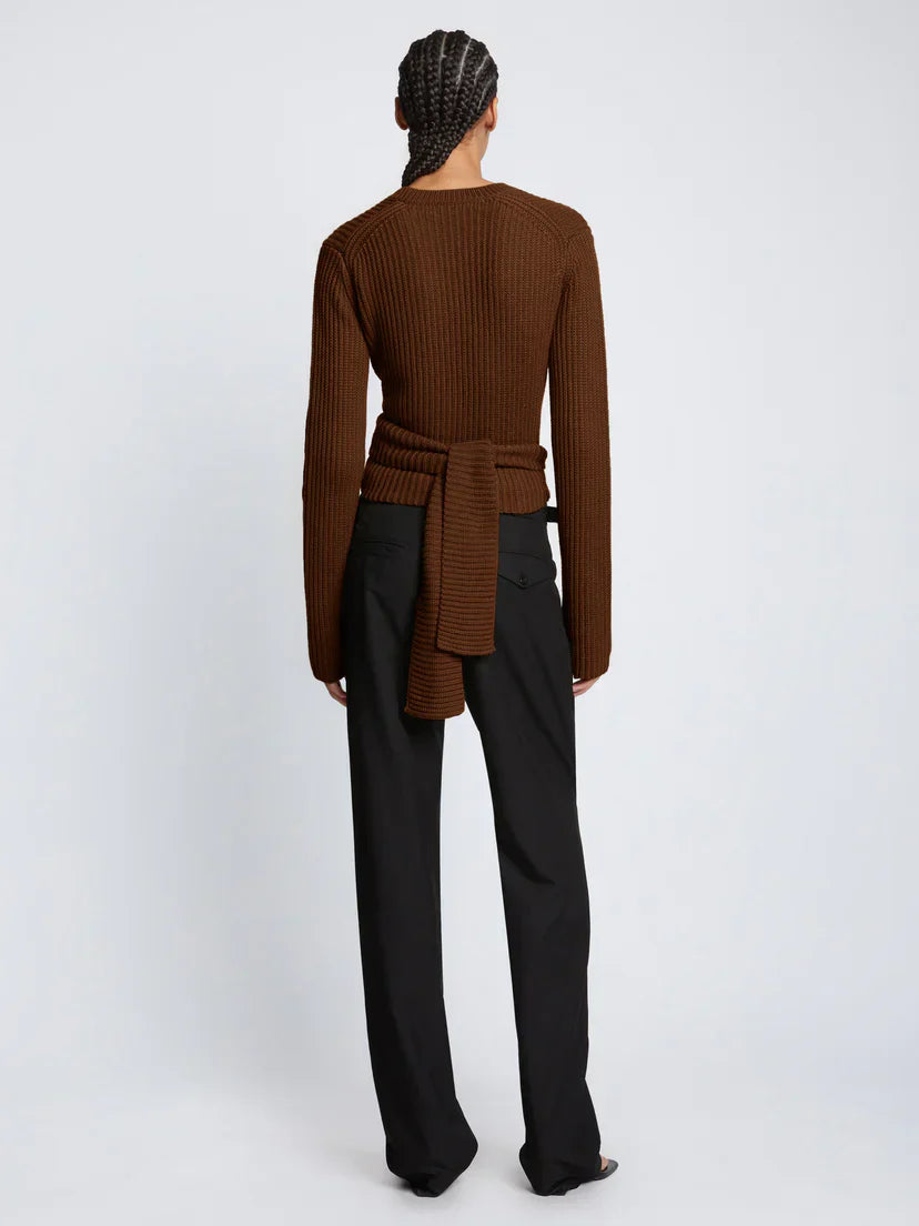 PS Ribbed Wrap Sweater