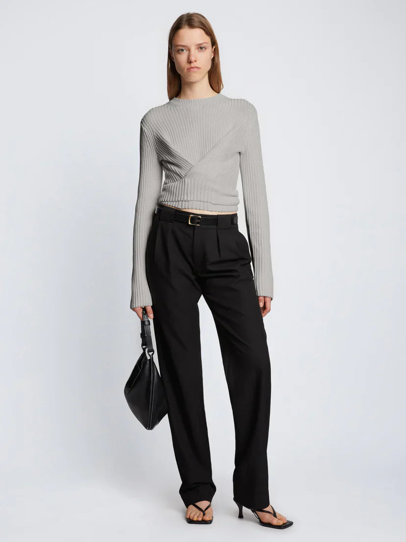 PS Ribbed Wrap Sweater